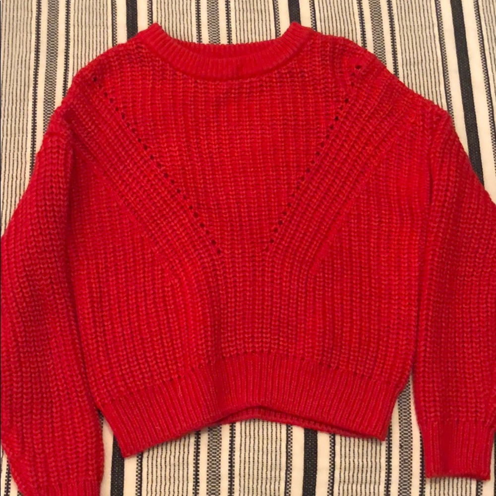 red sweater